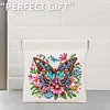 Diamond Painting Butterfly and Flower PU Storage Bag Coin Purse