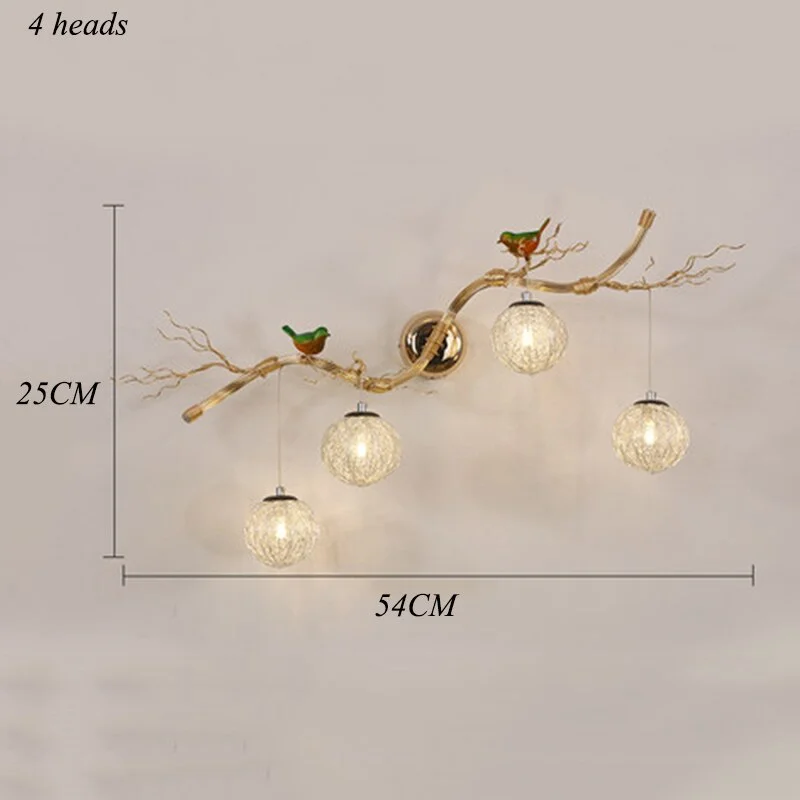 Modern Bird Nest LED Wall Lamp Lighting Nordic Creative Bird Background Wall Lamp Bedroom Corridor Living Room Decoration Lamp