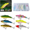 6Pcs Fishing Lure Vibration Artificial Hard Baits 7cm 16g Swimbait Fishing Bait
