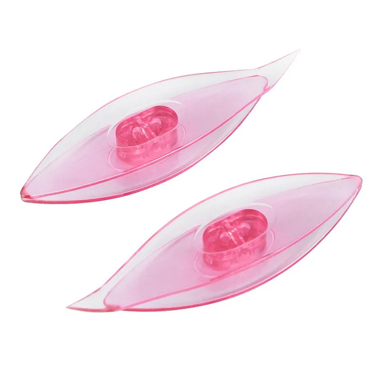 2pcs Eyelet Shuttle 77x21x11mm Plastic for Knitting Arts Supplies (Pink)