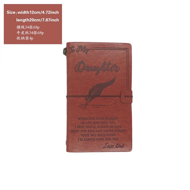 Creative Letter Imitation Leather Stationery Travel Journal Book Notebook