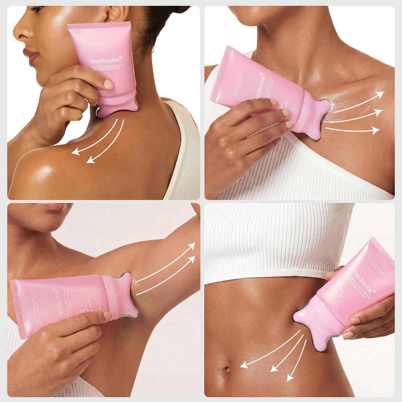 [NEW] [medicube] Youth-Lock Gua Sha Routine Set l Firming, Sculpting, De-Puffing Care for Face & Body l Volufiline, PDRN, Retinol, NAD, Collagen, l  Fine Lines, Jawline, Neck, Dark Circles, Underarms, Chest, Décolleté, Legs, Shoulder l Korean Skincare