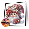 >SALE<5D DIY Partial Special Shaped Drill Diamond Painting Flower Hat Gnome 30x30cm