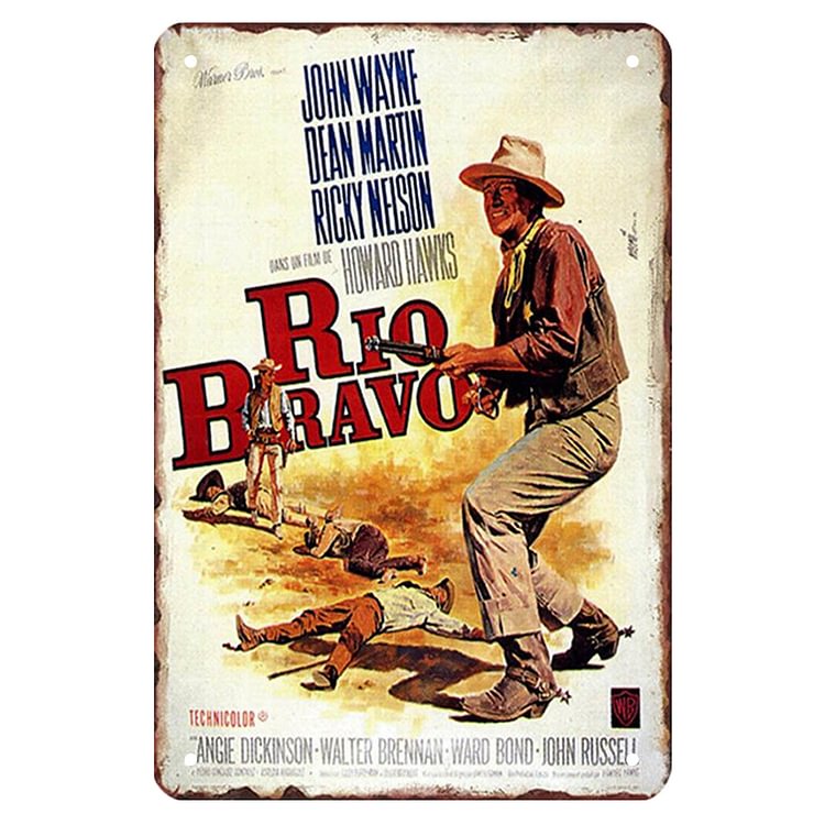 【20*30cm/30*40cm】Rio Bravo Movies - Vintage Tin Signs/Wooden Signs