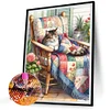 Diamond Painting-DIY Full Round Drill Cat(40*50CM)
