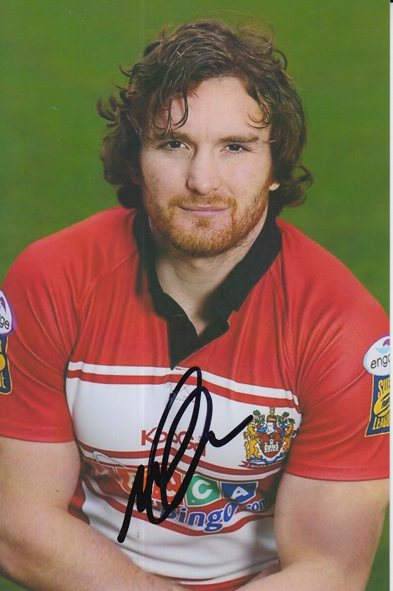 WIGAN WARRIORS HAND SIGNED MARTIN GLEESON 6X4 Photo Poster painting 1.