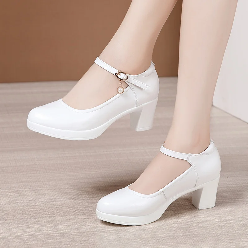 Yyvonne Ultra-High Heels Catwalk High Heels Women's Thick Heels Thick-Soled Waterproof Platform Round Head Large Size Cheongsam Show Shoes