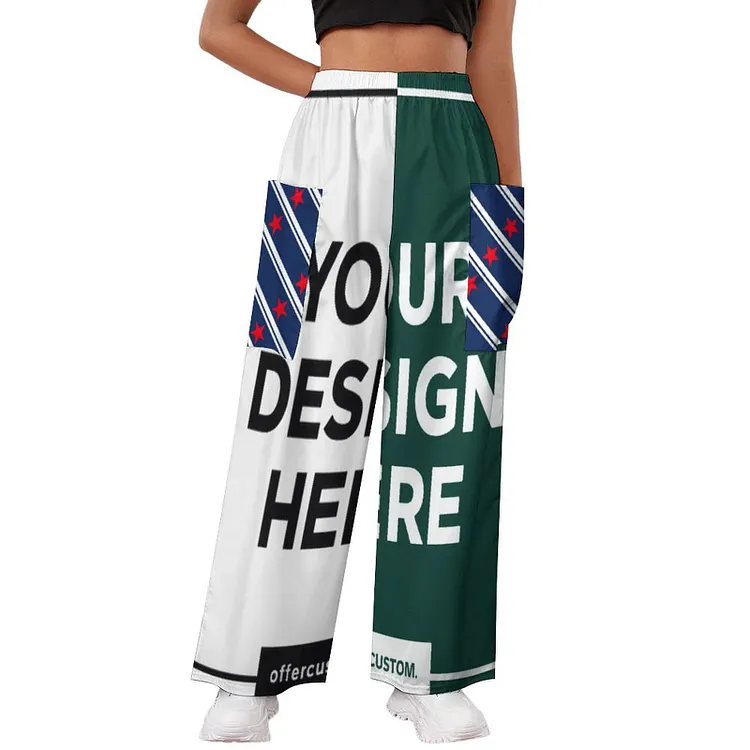 Multiple Images Personalized Custom Women's Loose Casual Pants Full Print