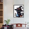 (40*50cm)Halloween Cat - Full Round Drill Diamond Painting