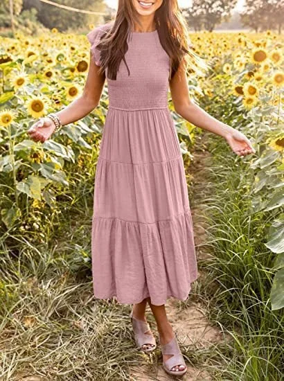 midi summer dress casual