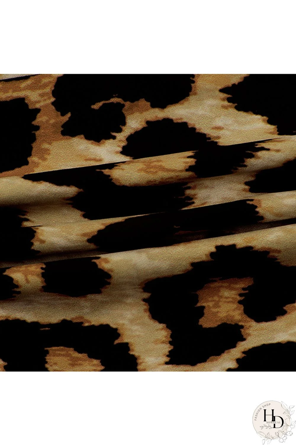 Yellow Sexy Leopard grain bandage Long Sleeve Turndown Collar Jumpsuits