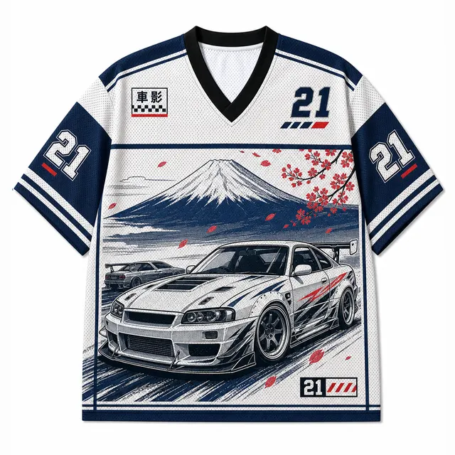 Techwear JDM Racing 021 SINGLE V3 Short Sleeve Jersey