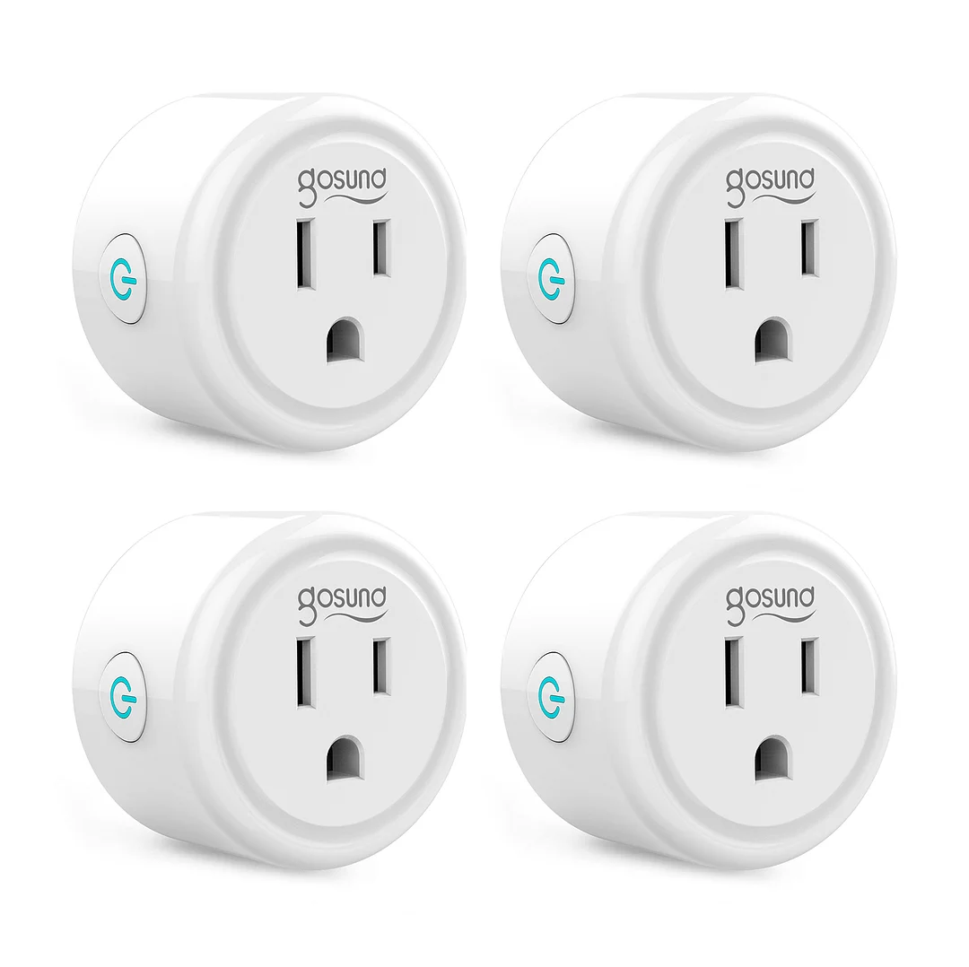 WP3-4W: Gosund Smart Plug, 2-in-1 Compact Design 2.4 GHz Wi-Fi Smart Plug,  Alexa Smart Plug compatible with Google Assistant, ETL Certified 120V 10A Smart  Outlet with Timer, 4 Pack 