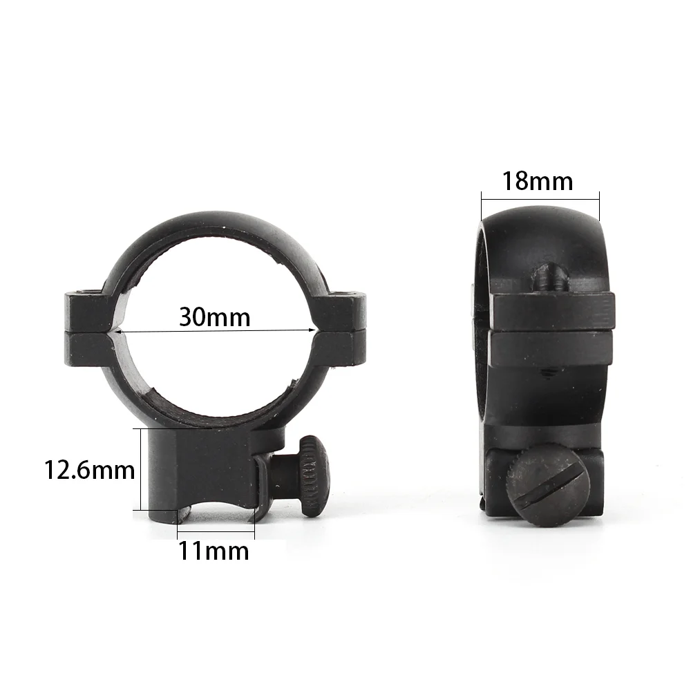 ohhunt® 25.4mm 30mm Diameter 11mm Dovetail Ring Mount Med High Profile
