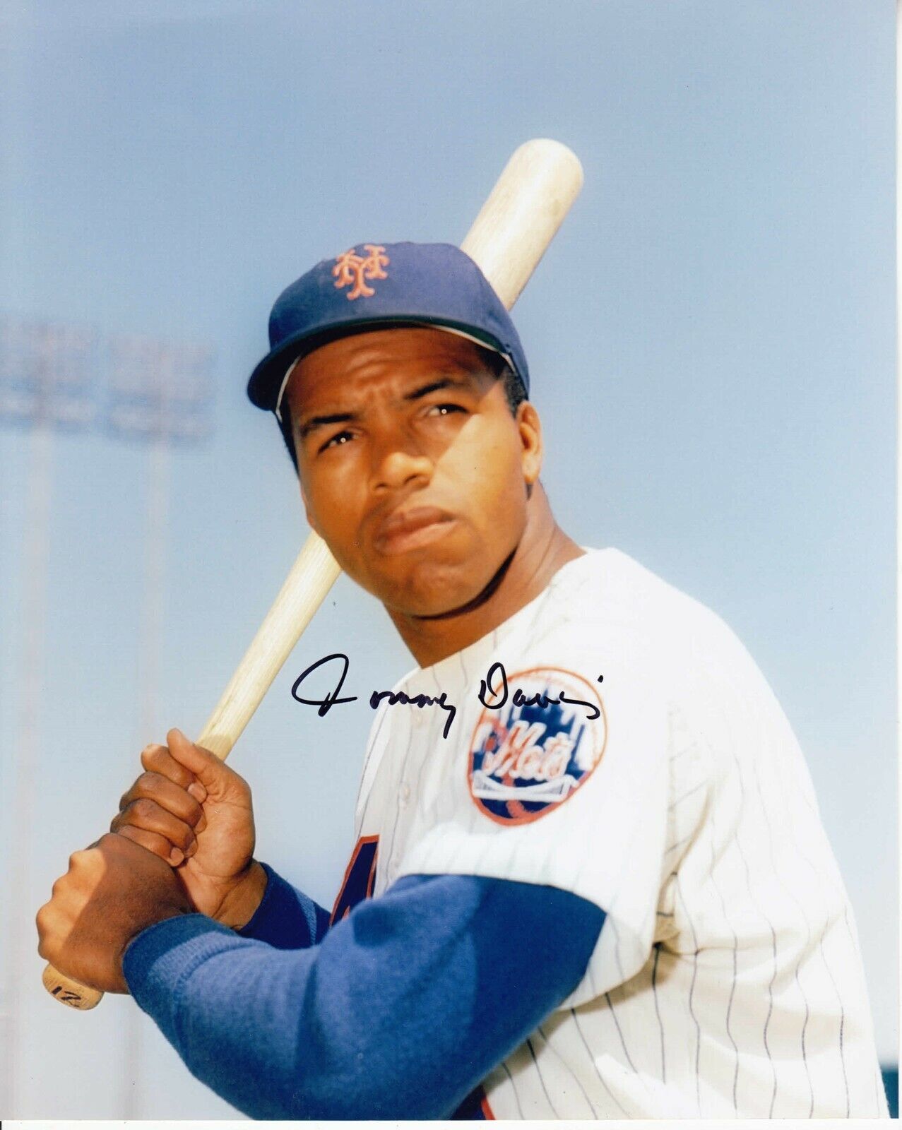 Tommy Davis #0 8x10 Signed Photo Poster painting w/ COA New York Mets