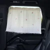 Car Sun Shield Tulip Floral Car Side Window Privacy Curtain