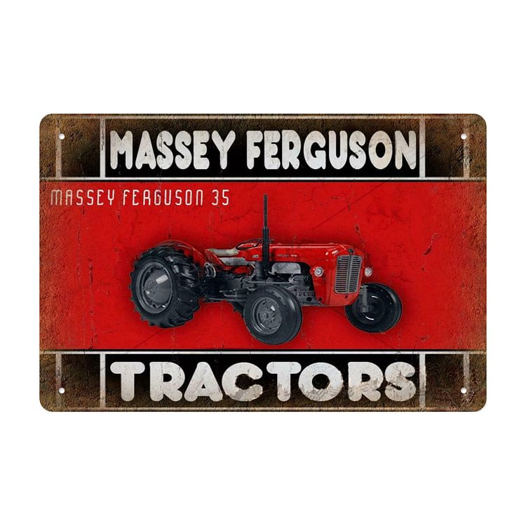 Massey ferguson 35 - Enseigne Vintage Métallique/enseignes en bois - 20*30cm/30*40cm