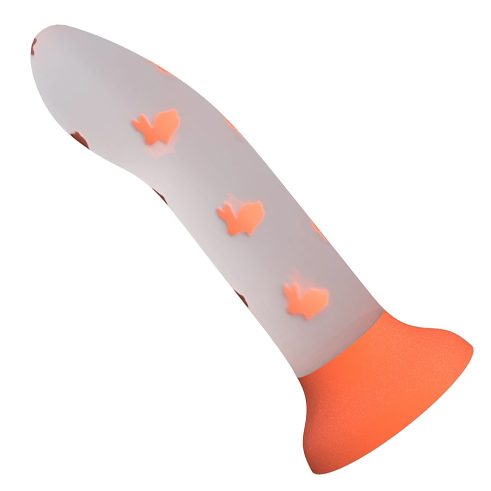 Night Glow Transparent G Spot Simulation Dildo - Rose Toy