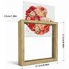 Diamond Painting Special Shaped Drill Roses and Goldfish With Frame(8.46x8.46inch)