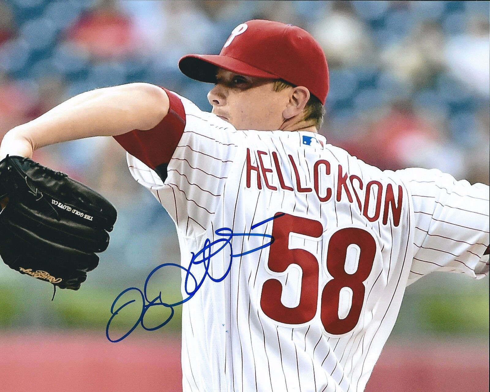 Autographed JEREMY HELLICKSON Philadelphia Phillies 8x10 Photo Poster painting - COA