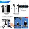 Universal 4K HD High Quality Adjustable 20-40X Zoom Telephoto Lens With Tripod