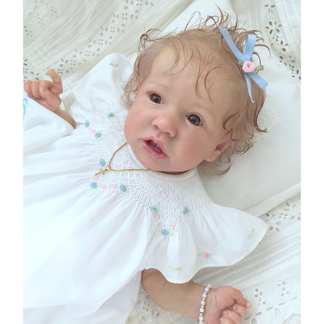 12'' Pretty Touch Real Reborn Baby Doll Girl 2023- Life Like Baby Dolls Art Doll Lily For Adoption -jizhi® - [product_tag] Creativegiftss.com