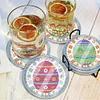 6pcs Easter DIY Diamond Painting Waterproof Coasters