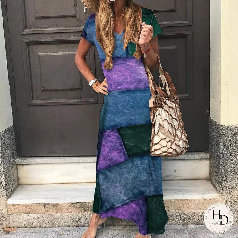 Loose Printed Casual Bohemia Dress