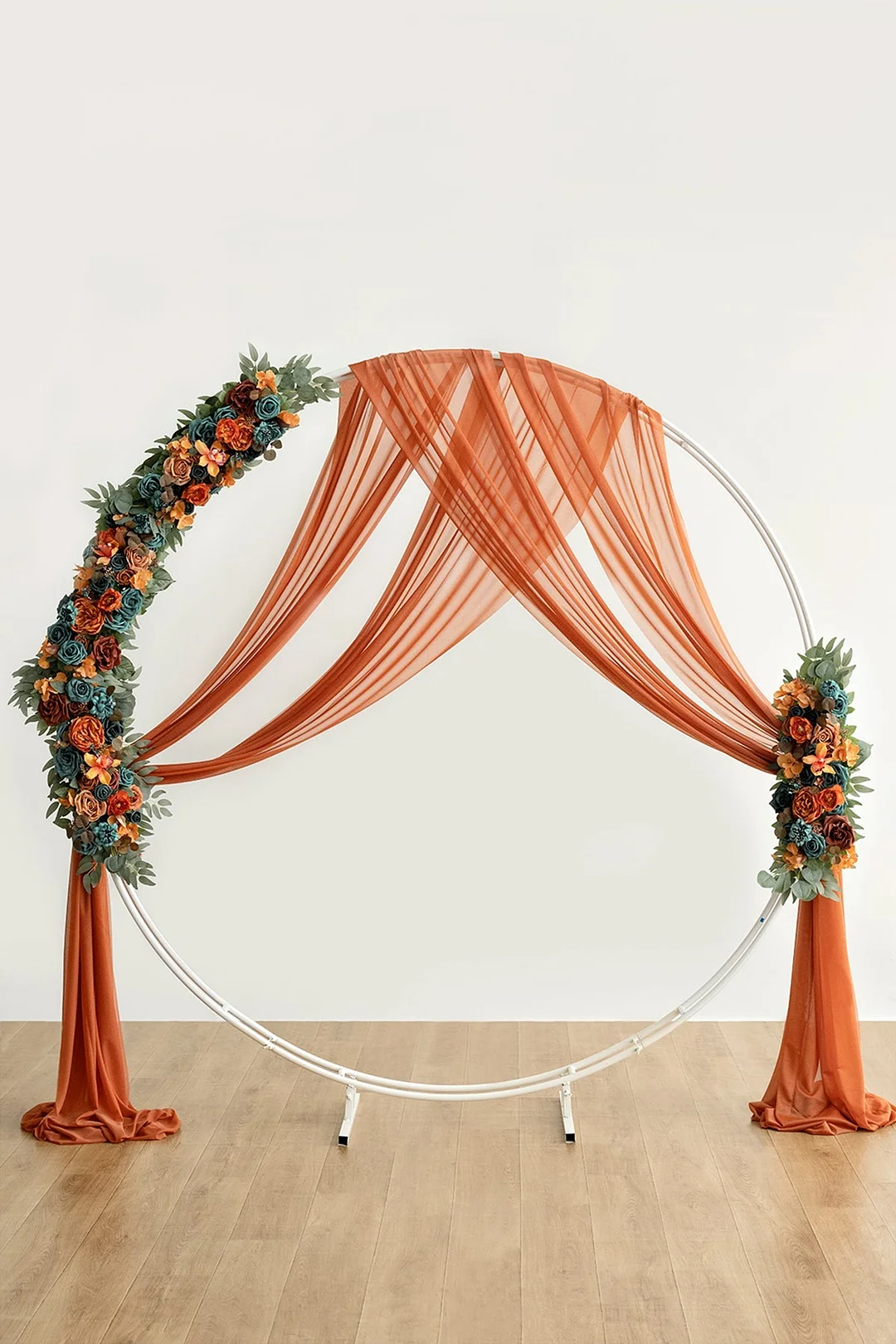 Flower Arrangements for Arch Decor in Dark Teal