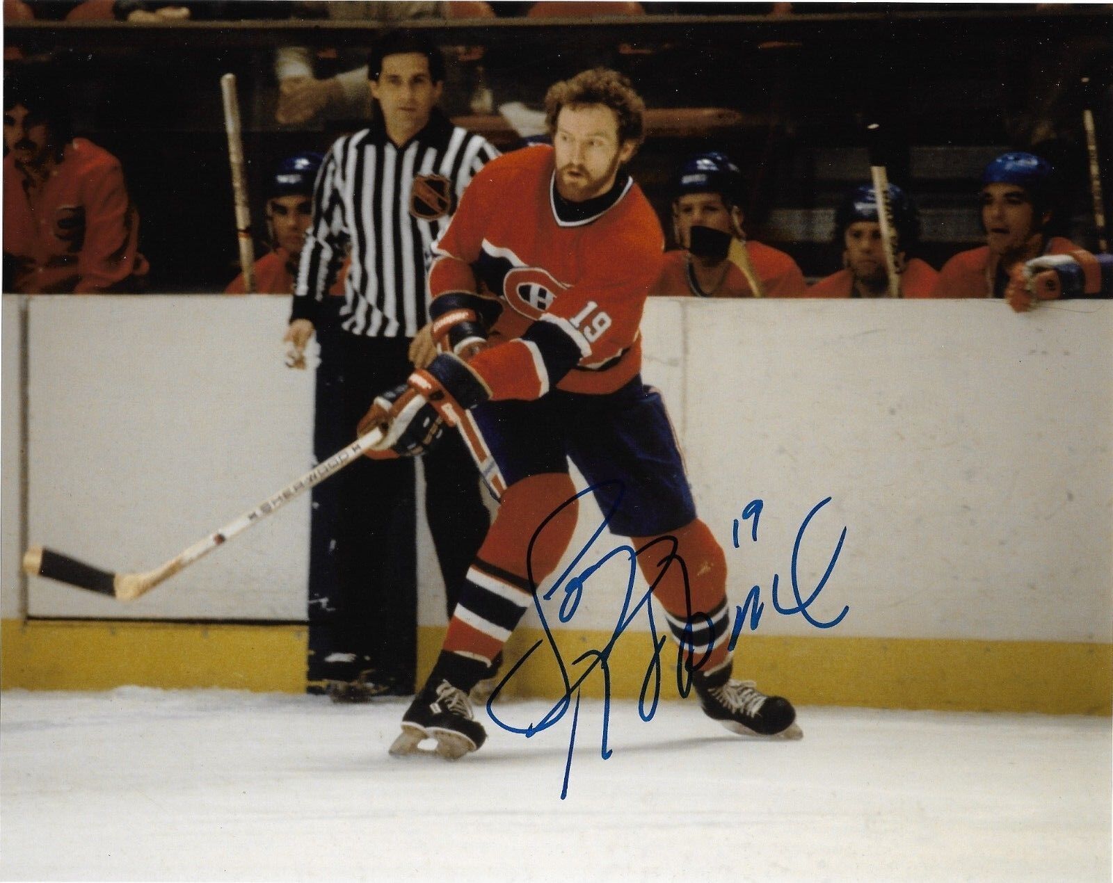 Montreal Canadiens Larry Robinson Signed Autographed 8x10 NHL Photo Poster painting COA #3