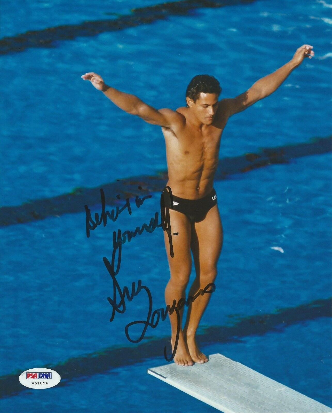 Greg Louganis Signed 8x10 Photo Poster painting PSA/DNA COA Picture Autograph 1984 1988 Olympics