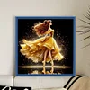 (Stamped/Counted) Ballerina Belle Silhouette-11CT Cross Stitch 40*40cm
