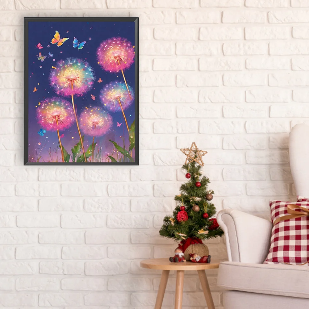 Full Round Diamond Painting 30*40cm - Colorful Dandelions