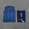 2025/2026 Real Madrid Pre-Match Training Blue Vest+Shorts Football1:1 Thai Quality