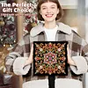 Schwarzes Gold, Mandala-Blumenornament, speziell geformte 5D-DIY-Teilbohrer, Diamanten, Punkte, Edelstein-Kunstsets mit Rahmen, Diamanten, Gem&auml;lde, Ed