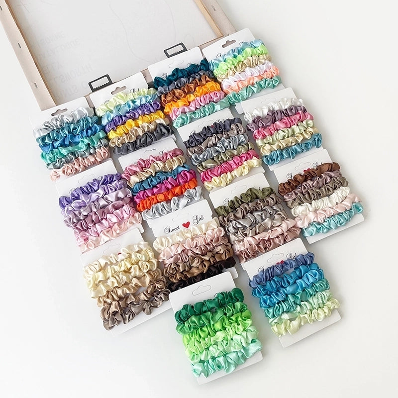 Women’s Basic Solid Color Satin Hair Tie