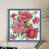 (Stamped/Counted) Peony Attracts Butterfly-14CT Cross Stitch 37*37cm/14.57*14.57in
