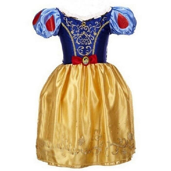 Girls Summer Dress Kids Cindrella Snow White Cosplay Costume Baby Girl Princess Dress Rapunzel Aurora Belle Dress Vestidos