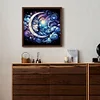 Peinture abstraite au diamant croissant de lune rond drill-30*30cm