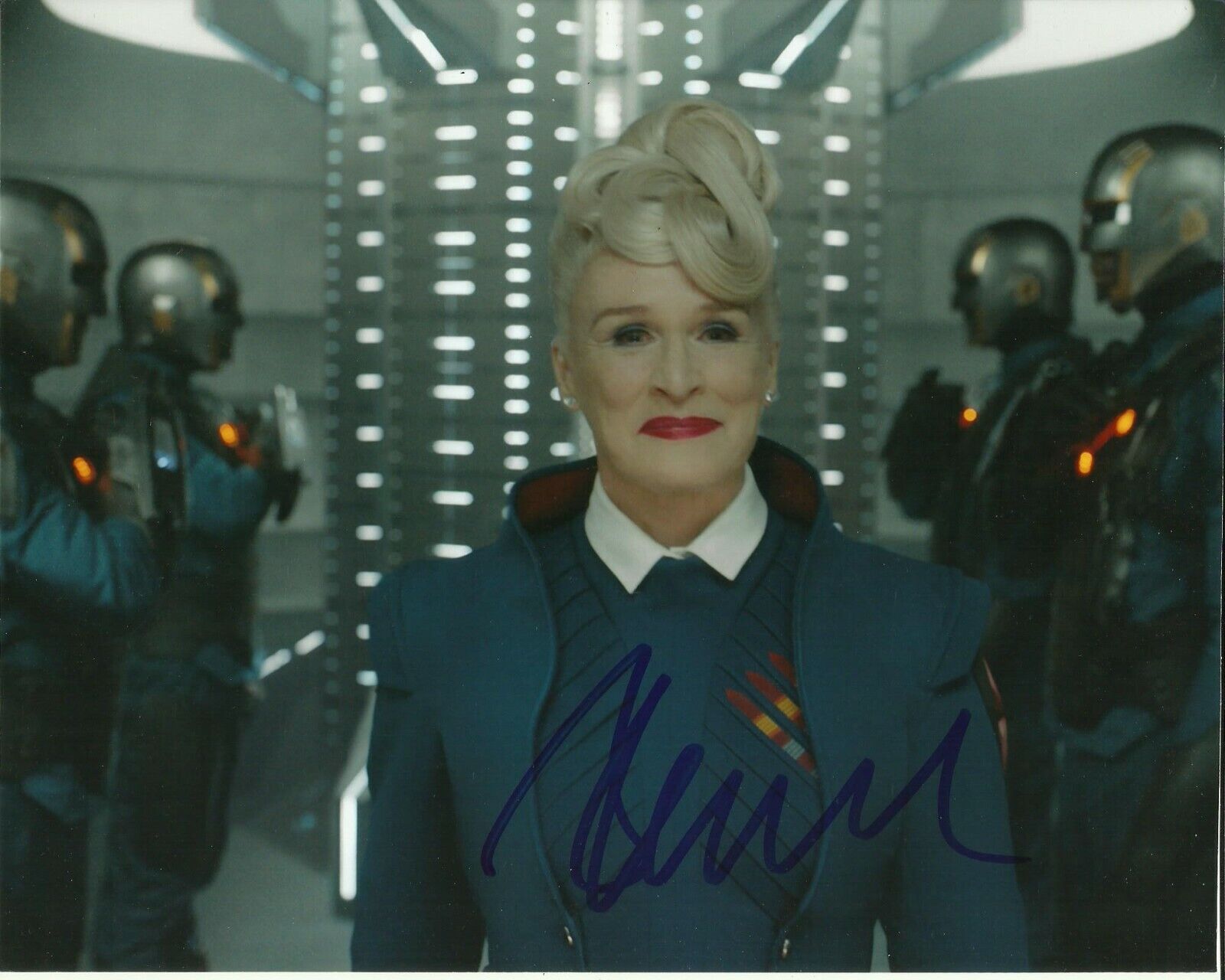 GLENN CLOSE SIGNED GUARDIANS OF THE GALAXY Photo Poster painting UACC REG 242 (2) ACOA