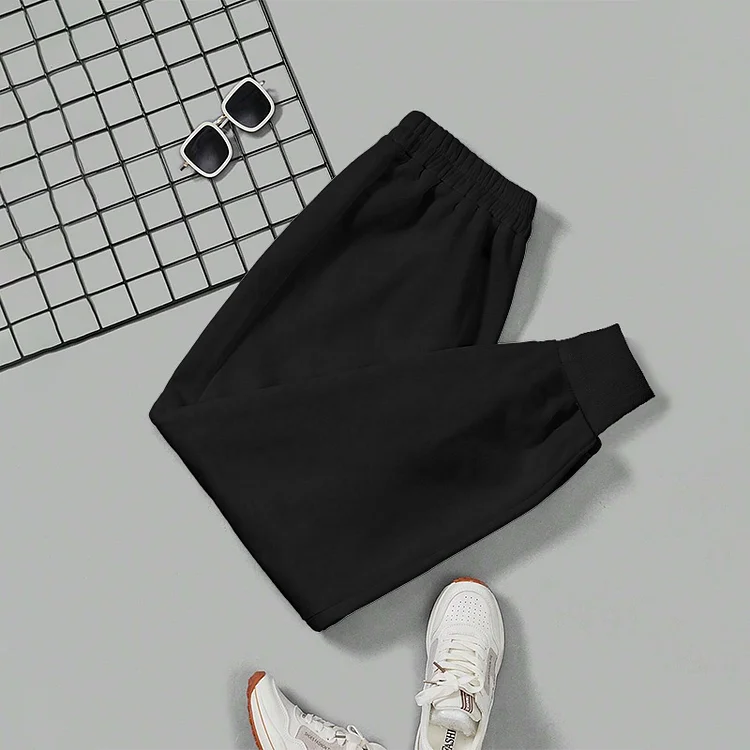 Solid Color Casual Sports Drawstring Sweatpants