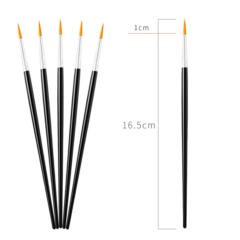 Simple Nylon Oil Painting Hook Line Pen Flat Brush