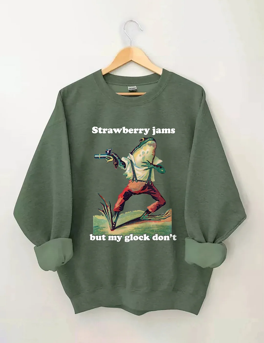 Strawberry Jams But My Glock Don't Sweatshirt