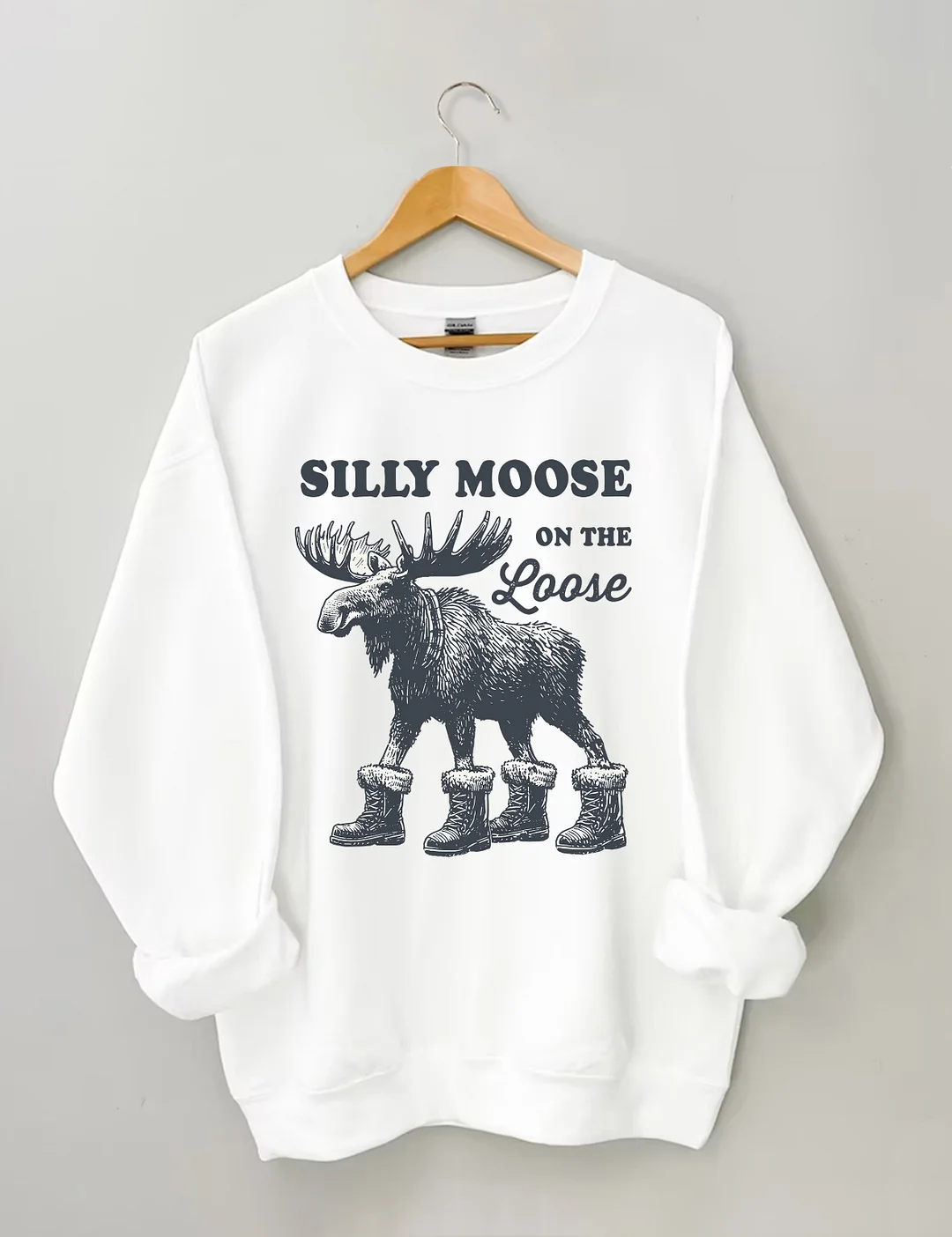 Silly Moose On The Loose Sweatshirt