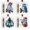 4Pcs Christmas DIY Diamond Painting Clear Acrylic Ornaments Cash Slot