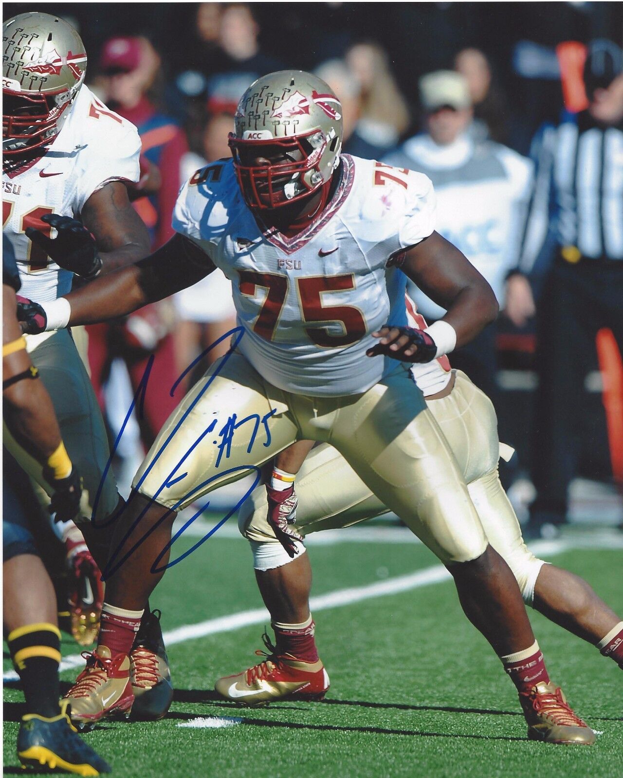 FLORIDA STATE SEMINOLES CAMERON ERVING SIGNED 8X10 Photo Poster painting A W/COA NFL DRAFT