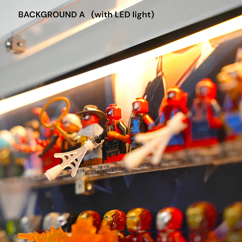 Marvel Minifigure Display Shelf Detail
