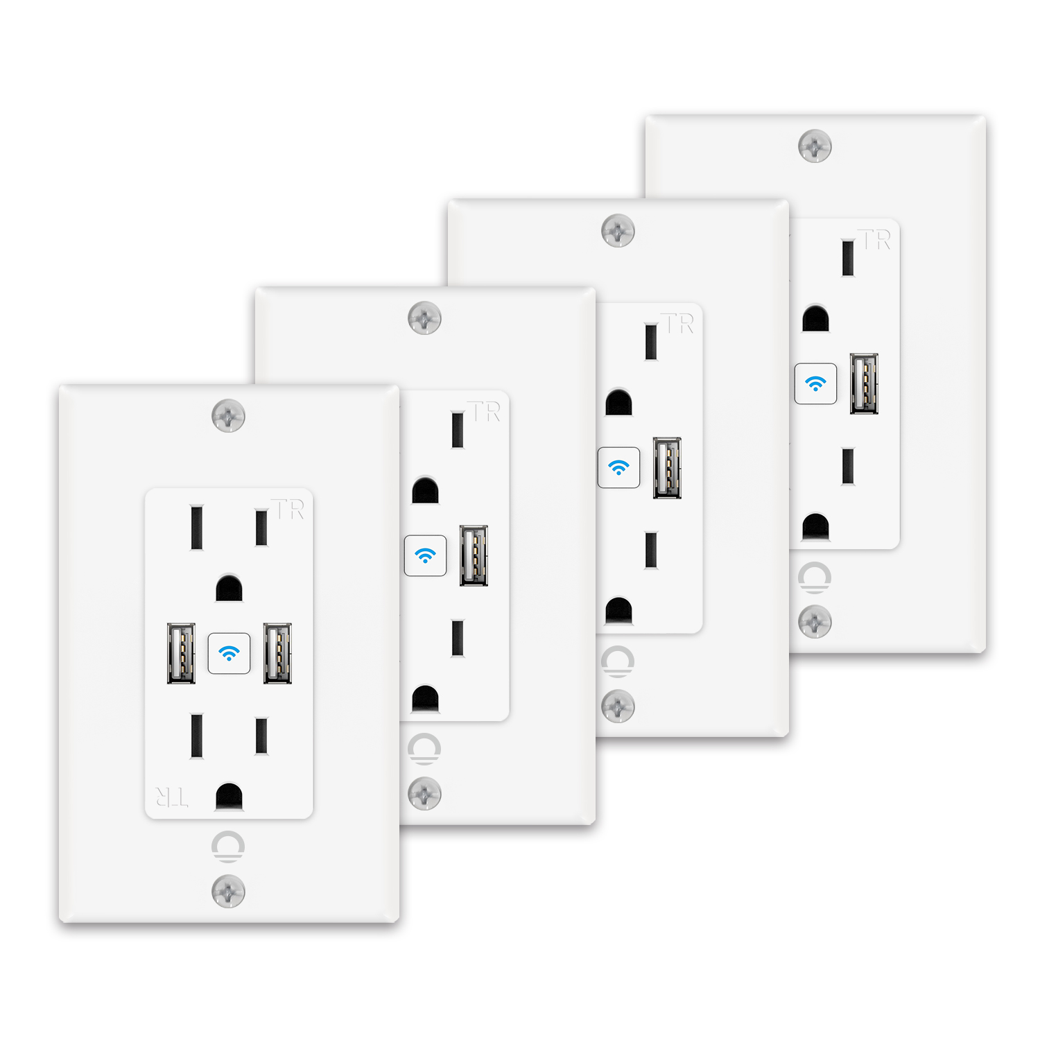 Lumary Smart Wi-Fi In-Wall Outlet 15 Amp Tamper Resistant ...