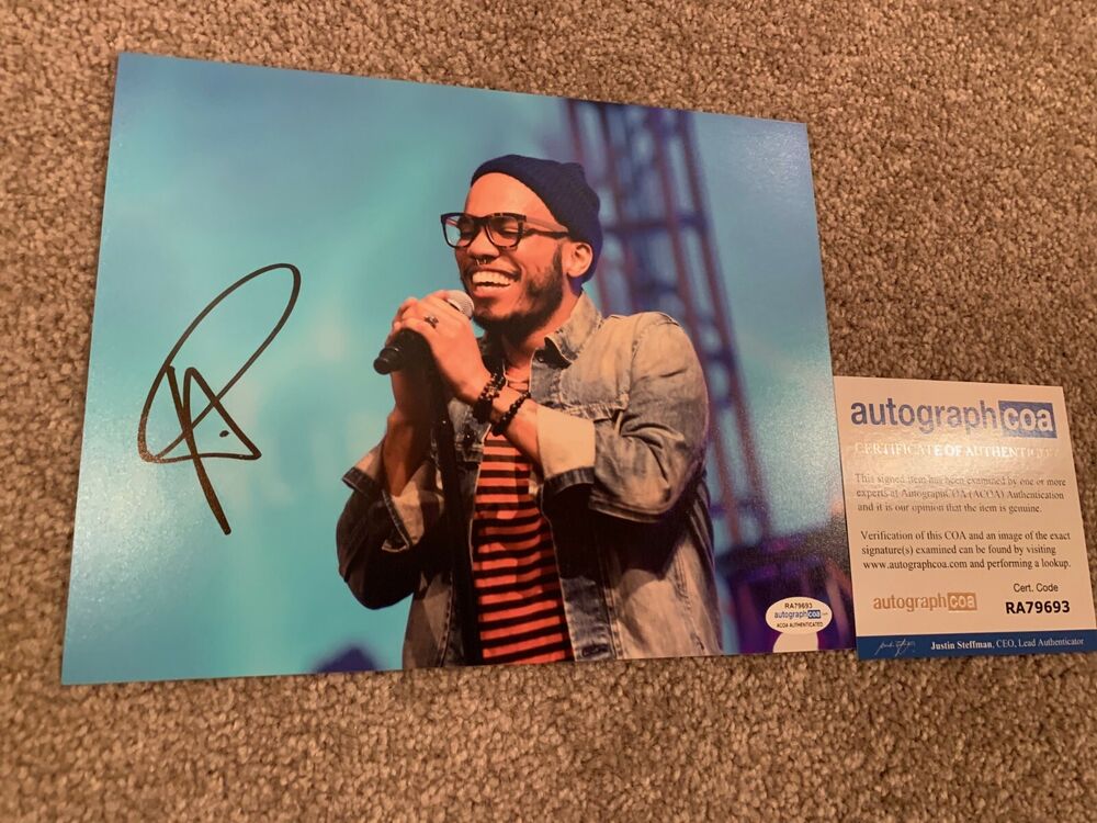 ANDERSON PAAK SIGNED 8x10 Photo Poster painting EXACT PROOF AUTOGRAPHED COME DOWN