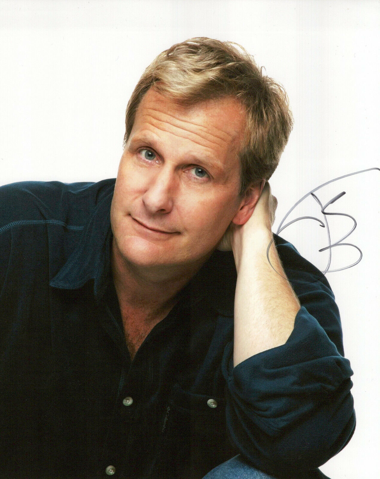 Jeff Daniels head shot autographed Photo Poster painting signed 8x10 #1